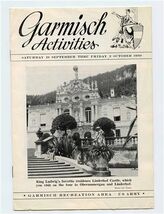 Garmisch Activities Booklet &amp; Mess Sales Slip US Army Recreation Area 1959 - $27.72