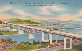 Allegheny River Bridge Pennsylvania Turnpike PA Postcard D08 - £2.38 GBP