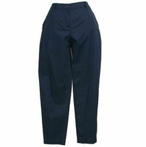 EILEEN FISHER Midnight Washed Cotton Tencel Twill Tapered Ankle Trouser ... - $99.99