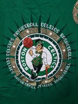 Boston Celtics Basketball Bedazzled Leprechaun T-Shirt NBA Women&#39;s M Sparkly  - £16.71 GBP