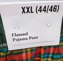 Men's Flannel Pajama Pant Size XXL (44/46) Plaid Dark Green- Goodfellow image 3