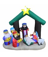 6 Foot Tall Christmas Inflatable Nativity Scene Indoor Outdoor Yard Deco... - £103.88 GBP
