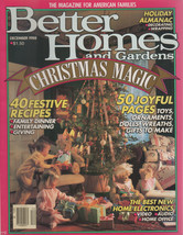 Better Homes And Garden December 1988 Christmas Magic - £1.77 GBP