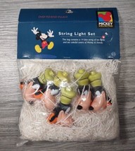 Goofy String Light Set New Nos Mickey Unlimited Disney 14 Ft 10 Bulb Cover Vtg - £20.80 GBP