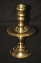 Vintage Style Brass Candlestick Candle Holder w Drip Catcher Home Mantel... - $498.05 MXN
