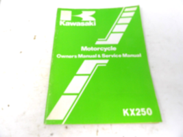 Genuine OEM Kawasaki Owners and Service Manual 1982 KX250 KX 250 B1 - $391.83 MXN