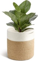 Timeyard Jute Rope Plant Basket Small Woven Storage Basket For Up To 7&quot; Planter, - £34.30 GBP