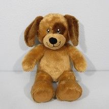 Build A Bear Brown Lil Pup Dog Plush 15 inch Brown Tan Patch Soft Stuffed BAB - £17.66 GBP