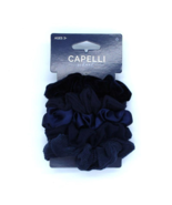 Capelli School Scrunchie Navy 5 Pack - £65.97 GBP