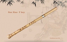 F key Nan Xiao Shakuhachi like Wooden Music Instrument Bamboo Vertical Flute Wit - £87.04 GBP