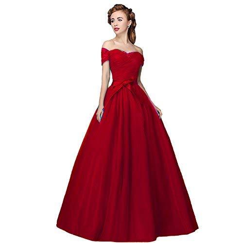 Custom Made Off The Shoulder Long Formal Prom Dress Quinceanera Gown Red