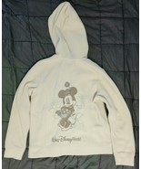 Disneyland Women’s Fleece Sweater Coat Minnie Mouse Pockets Embroidered ... - £23.72 GBP