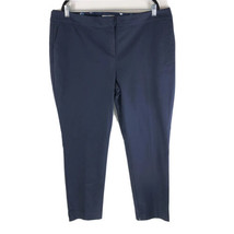 Boden Womens Khaki Pants Skinny Cotton Stretch Navy Blue Size 18L Long - £19.78 GBP