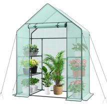 6 Shelves Walk-in Greenhouse Garden House Plants Flowers Green Plant Ins... - $67.99
