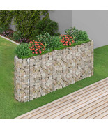 vidaXL Large Silver Gabion Raised Iron Garden Bed - $378.49