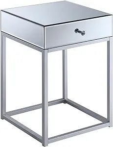 Reflections End Table, Mirror / Silver - $224.99