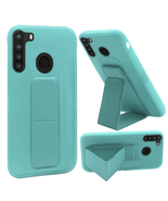 For Samsung A21 PC TPU Folding Magnetic Kickstand Works w/ Car Mount TEAL - £6.50 GBP