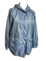 Tudor Court Women&#39;s Size M Rain Jacket Windbreaker Coat Hooded Pockets L... - $315.55 MXN