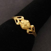 22cts Stamp Indian Gold Armor Rings Size US 8 Maternal father Gift Jewelry - £275.55 GBP