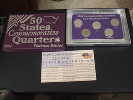 50 States Commemorative Quarters - Platinum Edition - Denver Mint - 2004 - £12.43 GBP