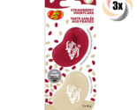 3x Packs Jelly Belly Duo Strawberry Shortcake &amp; Vanilla Car Vent Air Fre... - £18.41 GBP