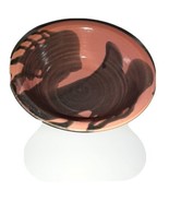 Julie Keeper Signed Handmade Bowl Peach and Brown  - £15.93 GBP
