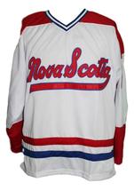 Any Name Number Nova Scotia Voyageurs Retro Hockey Jersey New White Any Size image 4
