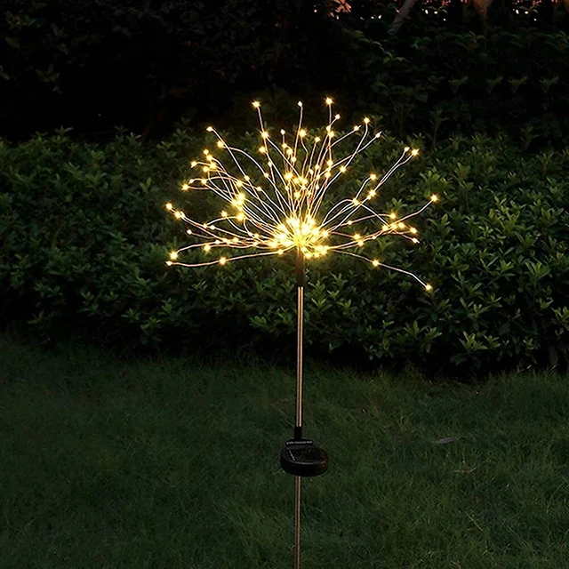 120Led Solar Firework Lights DIY Outdoor Garden Light Decorative Stake scape Lig - £81.25 GBP