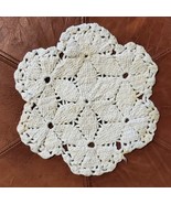 Vintage Handmade Doily White Round Crochet 9 Inch White - $205.21 MXN