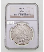 1889 Silver Morgan Dollar Graded by NGC as MS-64 - $201.78 CAD