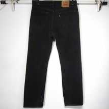 Levi&#39;s Authentic 505 Regular Fit Straight Leg Black J EAN S W36 L34 100% Cotton Us - $23.71