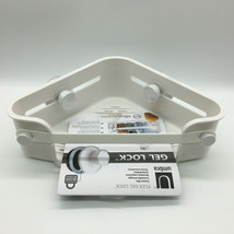Umbra 1004435 Flex 4 1/2 Inch Tall ABS Plastic Corner Shower Gel Lock White - £15.17 GBP