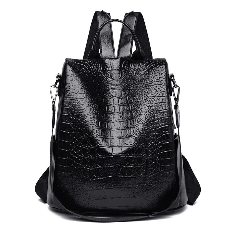 N anti theft backpacks female school bag for teenagers girls fashion alligator rucksack thumb200