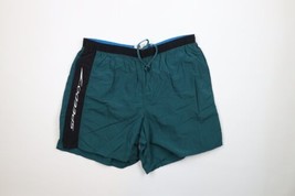 Vtg 90s Speedo Mens Large Spell Out Color Block Lined Above Knee Shorts Trunks - £31.61 GBP