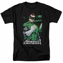 Green Lantern Fist Flare Men&#39;s Black T-Shirt Black - $36.98+