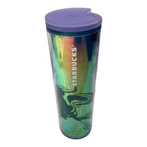 Starbucks 2023 Mermaid Siren Iridescent Double Tail Purple Tumbler 16oz NWT - £65.99 GBP