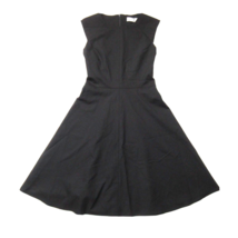 NWT MM. Lafleur Toi 2.0 in Black Washable Stretch Wool Fit &amp; Flare Dress 0P - £64.13 GBP