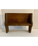 Vintage Rustic Doll/Bear  Wooden Bench 9.5” tall x 12.5” Long x 5” Depth - £10.49 GBP