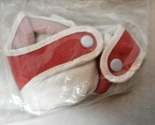 Mangelsens Baby Toothie Red &amp; White Doll Shoes (169-68) 1984 Loose Cabba... - $9.89