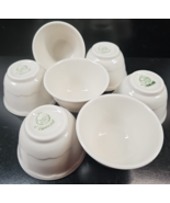 7) Syracuse China White Custard Cups Vintage Restaurant Ware Winthrop Di... - $78.87