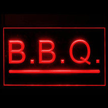 110086B BBQ Grills Bar Barbecue Burgers Port Beef Caesar Salad LED Light Sign - £17.63 GBP