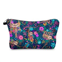 FUDEAM Polyester Colorful Sloth Pattern Portable Women Travel Storage Bag Toilet - £21.61 GBP