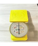 Vintage AMERICAN FAMILY SCALE Kitchen Countertop 25 Lb Sunshine Yellow W... - $23.36