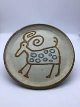 Art Pottery Dish Stoneware Bob Pittman Studio Vintage Stoneware Dish 1980 - $31.65