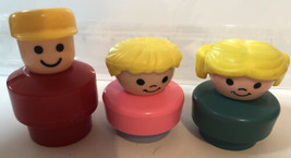 Fisher Price Little People Lot Of 3 Girls Boy T5 - $9.89