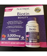Natrol Biotin 5000 mcg Extra Strength Strawberry Flavored - 250 Tablets - $239.38 MXN