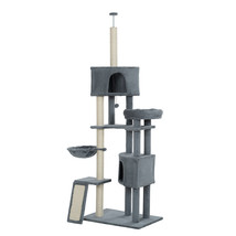 Cat Tree, 105-Inch Cat Tower for Indoor Cats, Plush Multi-Level Cat Condo with 3 - £100.80 GBP