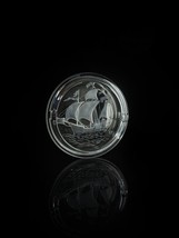 Lalique Santa Maria Crystal Ashtray  Measures 6.75&quot; Diameter - £137.66 GBP