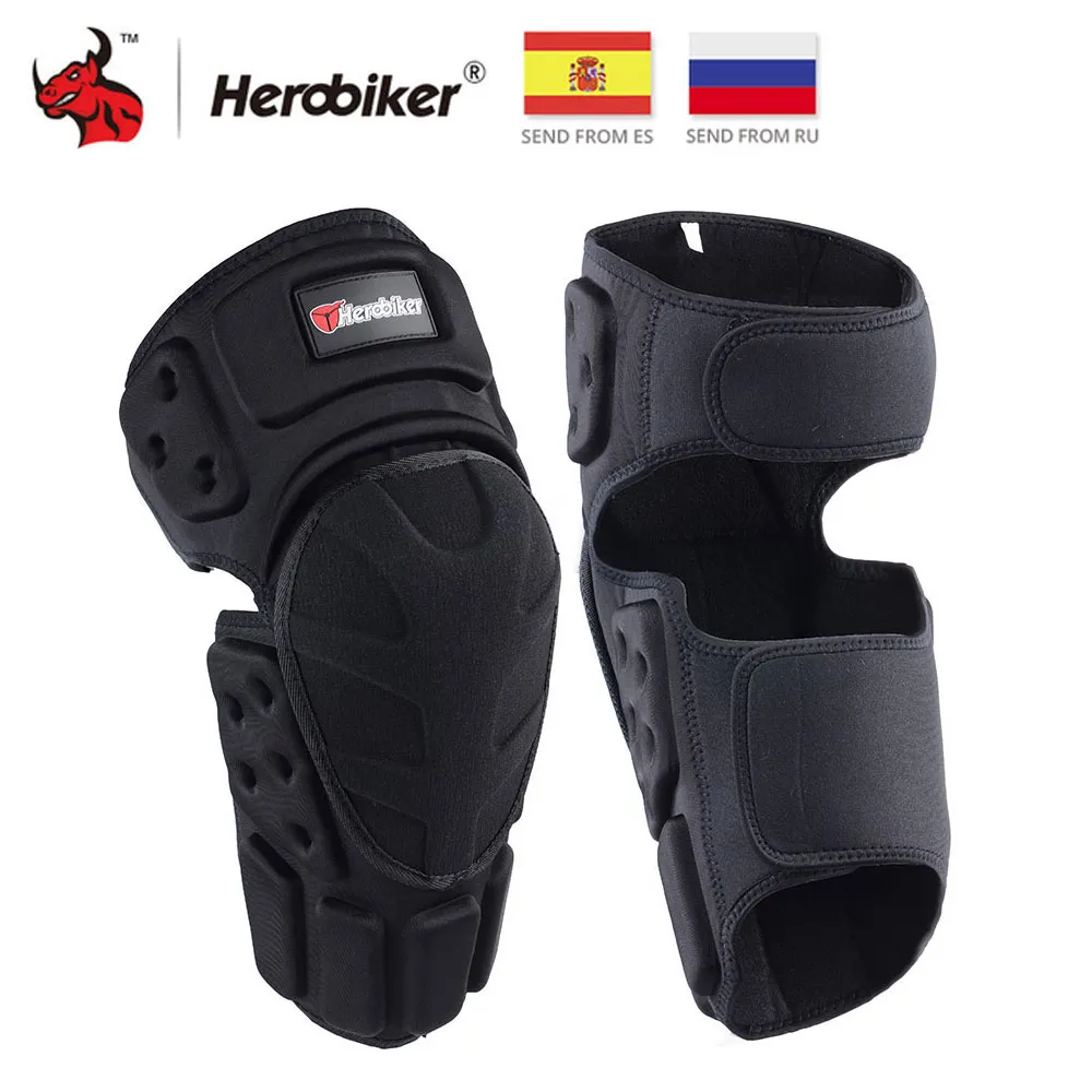 HEROBIKER Motorcycle Knee Pads Motocross Knee Protector Guard Moto Knee - £17.10 GBP+