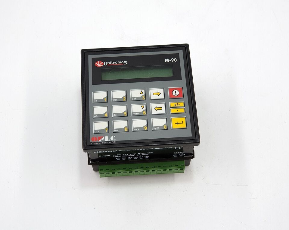 UNITRONICS M-90 CONTROLLER OPLC Operatar Panel &amp; PLC M90-T - $197.01